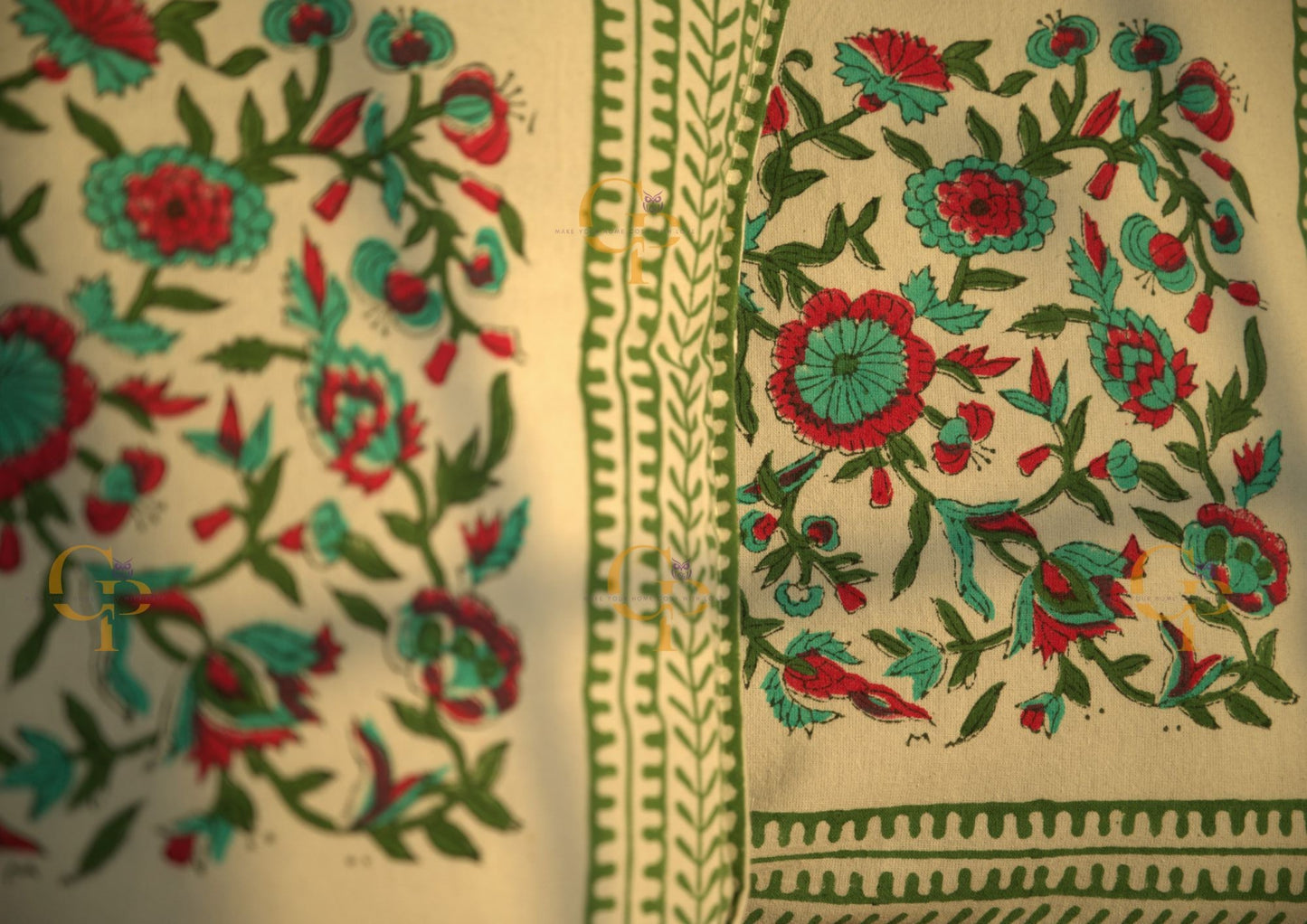 Block Printed Cushion Cover