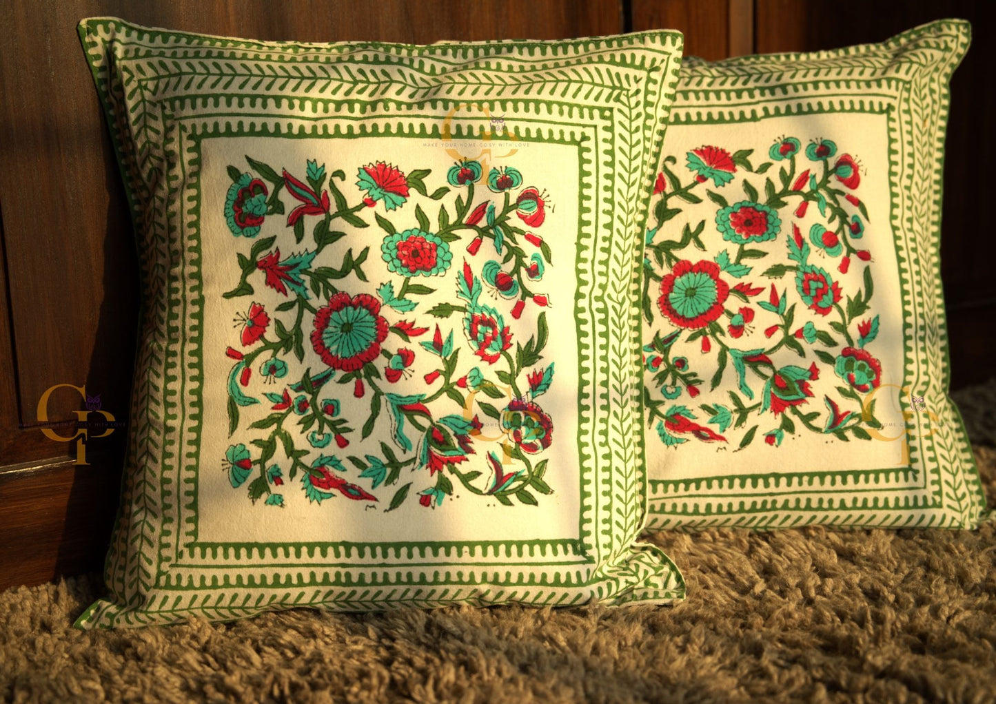 Block Printed Cushion Cover