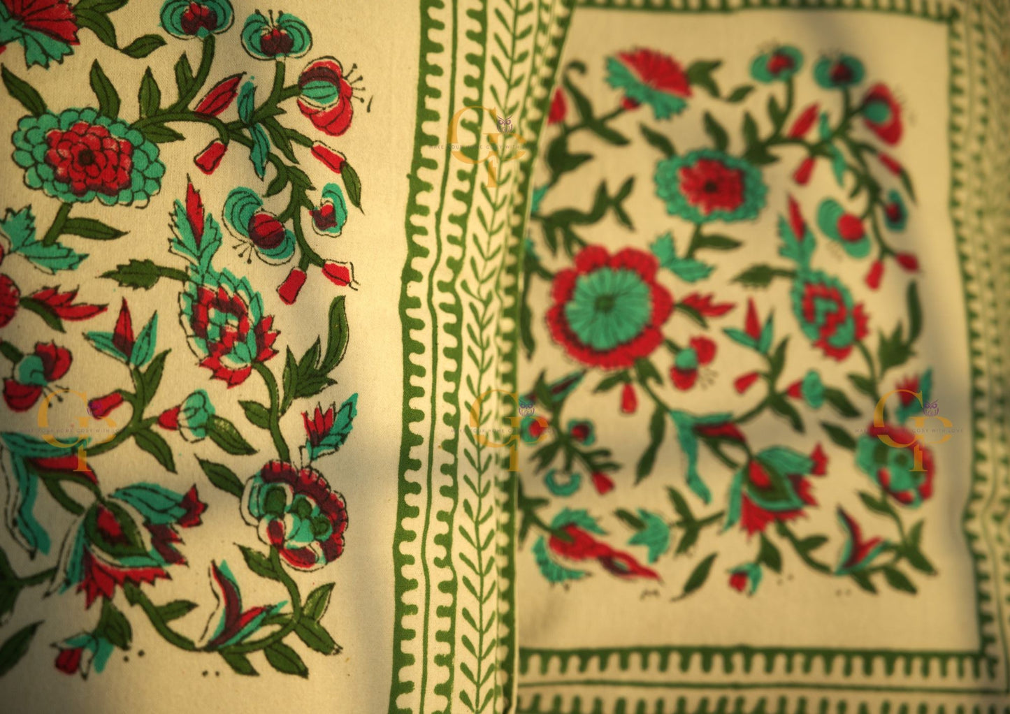 Block Printed Cushion Cover